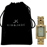 2060L-GW Gold Stainless Steel Bracelet Watch by Kim & Jade for Women - 1 Pc Watch