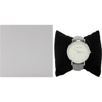 AO-194 Toutes - Silver-Grey Tweed Leather Strap Watch by Andreas Osten for Women - 1 Pc Watch