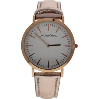 AO-196 Hygge - Rose Gold/White Leather Strap Watch by Andreas Osten for Women - 1 Pc Watch