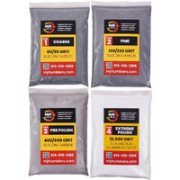 Refill Grit Kit W Mjr Tumblers Premium Quality Extreme Polish 12 000 Grit Sub Micron Aluminum Oxide Polish For Unparalleled Results. For 3Lb Rock Tumblers W Silicon Carbide  Disabled And Veteran Owned