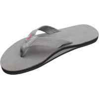 Rainbow Sandals Men's Premier Leather Single Layer Wide Strap With Arch  Grey  Men's Xxx-Large / 13.5-15 D(M) Us