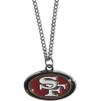 Nfl Siskiyou Sports Fan Shop San Francisco 49Ers Chain Necklace With Small Charm 22 Inch Team Color