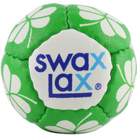 Swax Lax Lacrosse Training Ball - Indoor Outdoor Practice Less Bounce & Rebounds (1 Shamrock)