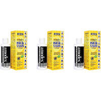 Amodex Ink & Stain Remover For Clothes  Leather And Skin - Removes Ink  Ballpoint  Sharpie  Grease And More  Works On Set-In Stains  Gentle But Powerful  4Oz/120Ml Bottle (Pack Of 3)