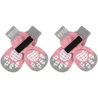 Pupteck Anti-Slip Dog Socks With Double Sides Grips For Small Medium Large Dogs Hardwood Floors Prevents Licking  Dog Shoes For Hot Pavement Traction Control Paw Protector For Senior Dogs  Pink S