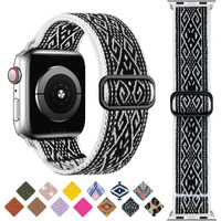 Greatfine Stretchy Solo Loop Strap Compatible With Apple Watch Band 38Mm 40Mm 44Mm 41Mm 42Mm 45Mm  Elastic Nylon Band Adjustable Buckle Women Men Sport Strap For Iwatch Series 8 7 6 5 4 3 2 1 Se