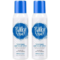 Punky Temporary Hair Color Spray  Bengal Blue  Non-Damaging Hair Dye For Instant Vivid Hair Color  3.5 Oz  2 Pack