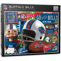Youthefan Nfl Buffalo Bills Retro Series Puzzle - 500 Pieces  Team Colors  Large