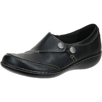 Clarks Womens Ashland Lane Q Slip-On Loafer  Black  10 N Us