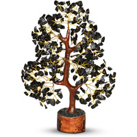 Black Tourmaline  Crystal Tree  House Warming Gifts New Home  Feng Shui  Meditation Accessories  Gemstone Tree  Crystal Bonsai Tree  Authentic Black Tourmaline  Positive Stones And Crystals Home Decor