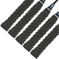 Senston New Racket Grip Anti Slip Perforated Super Absorbent Tennis Overgrip Badminton Overgrip Pickleball Overgrip 5 Pack Black