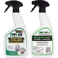 Rmr Brands Complete Mold Killer  Stain Remover Bundle - Mold And Mildew Prevention Kit  Disinfectant Spray  Mold And Mildew Stain Remover  Includes 2-32 Ounce Bottles