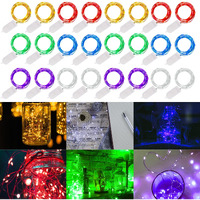 Waterglide 24 Pack Fairy Lights Battery Operated (Included)  6.5Ft 20 Led Mini String Lights  Waterproof Silver Wire Firefly Starry Lights For Diy Wedding Christmas Party Mason Jars Decor  Multicolor