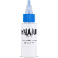 Dynamic Color Co- Heavy White Tattoo Ink  Made In Usa  Since 1990  Sterilized  Vegan (1Oz Bottle)
