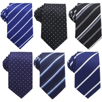 Weishang Lot 4 Pcs Classic Mens Silk Tie Necktie Woven Jacquard Neck Ties