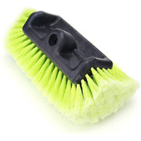 Forgrace Flow-Thru Heavy Duty Car Wash Brush Head With Soft Bristle Tri-Level Dip Auto Wash Brush Car Exterior Washing 12 Inch Green