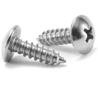8 X 58 Wood Screw 100Pcs Truss Head Phillips 18-8 (304) Stainless Steel Fast Self Tapping Screws By Sg Tzh