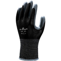 Showa Atlas 370B Nitrile Palm Coated General Purpose Work Glove  Black  Xx-Large (Pack Of 12 Pairs)