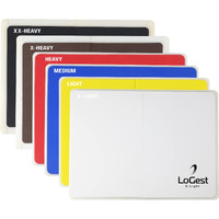 Logest Rebreakable Boards Martial Arts - Taekwondo Karate Mma Boards - Reusable Plastic Training Breaking Boards For Kids & Adults Available In 4 Levels (6 Levels Set - White Y B R B Black)