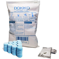 Dokiko 100 Pcs Window Clean Tablets For Cars And Home  Car Windshield Washer Fluid Tablets Cleaning Glass Surfaces 1 Pack Makes 105 Gallon100 Spray Bottle