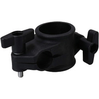 Logyues 22Mm Electronic Drums T Clamp Clip Bracket Kit Tubing Rack Mount Black Replacement For Roland Cr-22