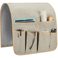 Sysov Sofa Armrest Organizer  Remote Control Holder For Recliner Couch  Arm Chair Caddy With 5 Pockets For Magazine  Tablet  Phone  Ipad