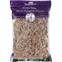 Supermoss (26911) Spanish Moss Dried  Natural  8 Ounces