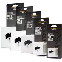 Hornit Clug Bike Clip Storage Rack  Mount System - Worldas Smallest Bike Rack For Indooroutdoor Bike Storage - Wont Damage Rims  Tires - Mtb Fits Tires 175 - 225 44-57Mm - Whiteorange