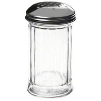 American Metalcraft  Inc. American Metalcraft Gla312 Glass 12 Oz Cheese Shaker With Stainless Steel Lid