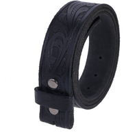 Gelante Genuine Full Grain Leather Belt Strap Without Belt Buckle 30-G2020-Bk-M