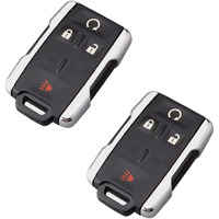 Smart Key Fob Case Shell Fit For Chevy Chevrolet Silverado Coloradogmc Sierra Canyon 2014 2015 2016 2017 M3N-32337100 Keyless Entry Remote Control Car Key Fob Cover Casing (2)