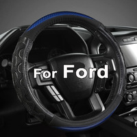 Giant Panda Car Steering Wheel Cover For Ford F150 F250 F350 Expedition 15.5-16 Inches - Blue