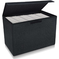 Leffis Comic Book Storage Box  Comic Book Box 15.5 "" X 7.5 "" X 11.3 ""  Collapsible Comic Short Box With Lids Holds 150 Comics Heavy Duty Comic Book Bin Container