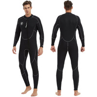 Lemorecn Wetsuits Mens Front Zip Neoprene 3Mm Full Suit(3040Black-4Xl)