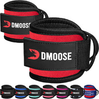 Dmoose Ankle Strap For Cable Machine And Resistance Bands - Gym & Workout Kickback Ankle Cuffs - Ideal Ankle Bands For Working Out  Booty Workouts  Leg Extension  Hip Abductors & Lower Body Exercises