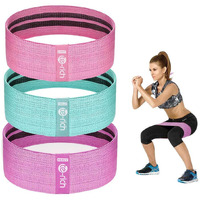 Resistance Bands  Fabric Workout Bands For Women & Men  Cloth Booty Resistance Loop Bands  Non-Slip Thick Squat Bands For Butt  Legs  Thigh  Hip And Glute Excersing  Home Fitness  Pilates  Yoga