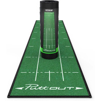 Puttout Pro Golf Putting Mat - Perfect Your Putting (7.87-Feet X 1.64-Feet) (Green)