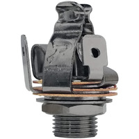 Pure Tone Multi-Contact 1/4 Inch Stereo Output Jack | Black Nickel | Dual Tension Grounds & Dual Positive Tips For Optimal Signal  Tone & Lowest Possible Noise