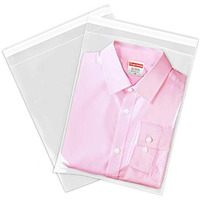 Spartan Industrial - 10 X 13 (100 Count) Crystal Clear Resealable Polypropylene Poly Bags For Packaging  Clothing  T Shirts - Self Seal  Reinforced