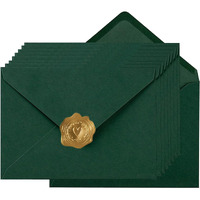 100 Pieces A6 Envelopes Colorful 4X6 Envelopes For Greeting Cards  Birthday  Weddings  Baby Shower Invitation Cards (6 1/2 X 4 3/4 Inches  Dark Green)