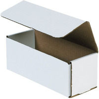 Aviditi White Corrugated Cardboard Mailing Boxes  8 X 3 X 3 Inches  Pack Of 50  Crush-Proof  For Shipping  Mailing And Storing
