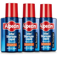 Alpecin After Shampoo Caffeine Liquid 6.76 Fl Oz (Pack Of 3) I Topical Solution For Men's Thinning Hair I Promotes Natural Hair Growth I Sulfate Free With Concentrated Caffeine