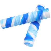 Ayaport Kayak Paddle Grips Non-Slip Silicone Wraps Blister Prevention Kayaking Accessories For Take-Apart Paddles (Blue/White)