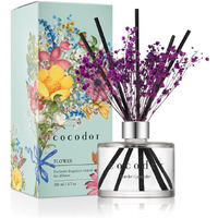 Cocodor Flower Reed Diffuser Set / 6.7Oz / Garden Lavender/Scent Diffuser With Sticks Home Fragrance Oil Reed Diffuser For Bathroom Shelf Decor