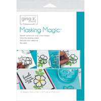 Gina K. Designs For Therm O Web 18123 Masking Magic Sheets  5"" X 7""  White 12 Count
