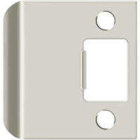 Nuk3Y Sp225 2-14 X 2-14 Extended Lip Strike Plate  Satin Nickel