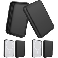 Ghijkl 2 Pack Case Compatible With Magsafe Battery Pack  Ultra-Thin Tpu Shockproof Case Slim Scratch Resistant Cover Protective Bumper Shell For Magsafe Battery Pack  Black/Black