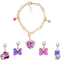 Luv Her Minnie Mouse Add A Charm Toy Bracelet And Costume Jewelry Box Set With 1 Charm Bracelet  5 Interchangeable Charms - Ages 3