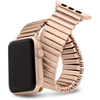 Watdpro Compatible With Apple Watch Band 45Mm 44Mm 42Mm 41Mm 40Mm 38Mm  Stretchables Stainless Steel Stretch Watch Band  Metal Expansion Apple Watch Band Compatible With Iwatch Series Se 7 6 5 4 3 2 1 (42Mm/44Mm M/L  4-Rose)
