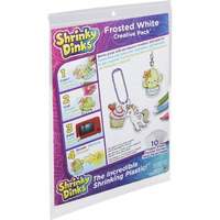 Shrinky Dinks Creative Pack 10 Sheets Frosted White Kids Art And Craft Activity